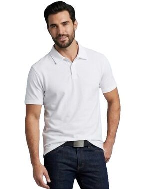 Hyden Yoo Men’s White Polo Shirt Cotton Size XL